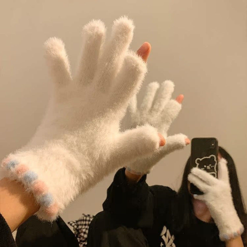 Touchscreen Fleece Winter Gloves for Outdoor Daily Activities