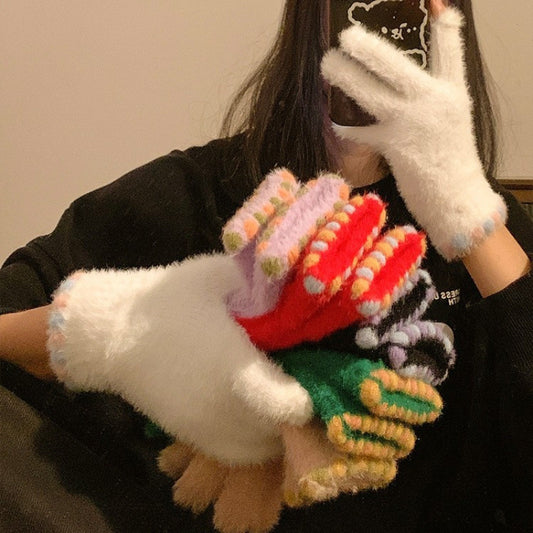 Touchscreen Fleece Winter Gloves for Outdoor Daily Activities
