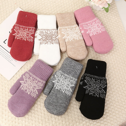 Cotton Winter Gloves with Warm Lining for Daily Outdoor Wear