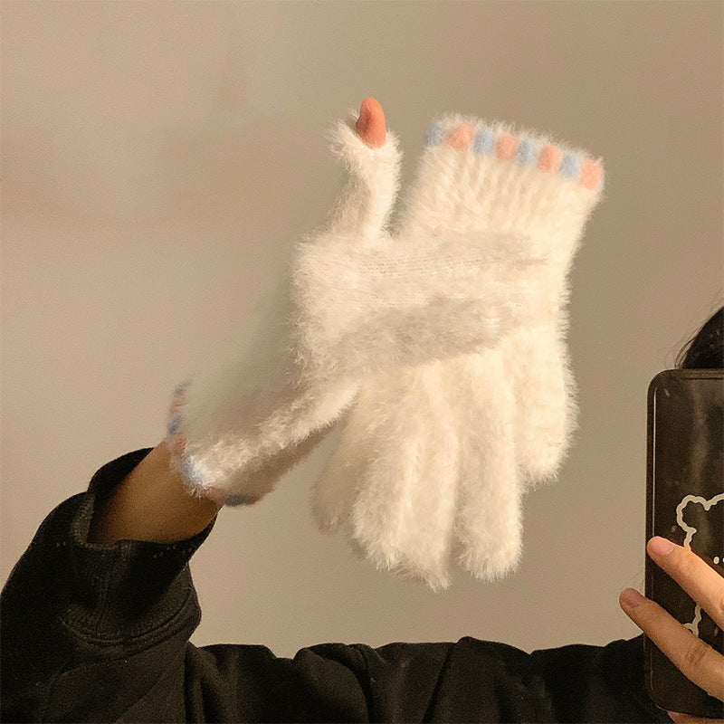 Touchscreen Fleece Winter Gloves for Outdoor Daily Activities