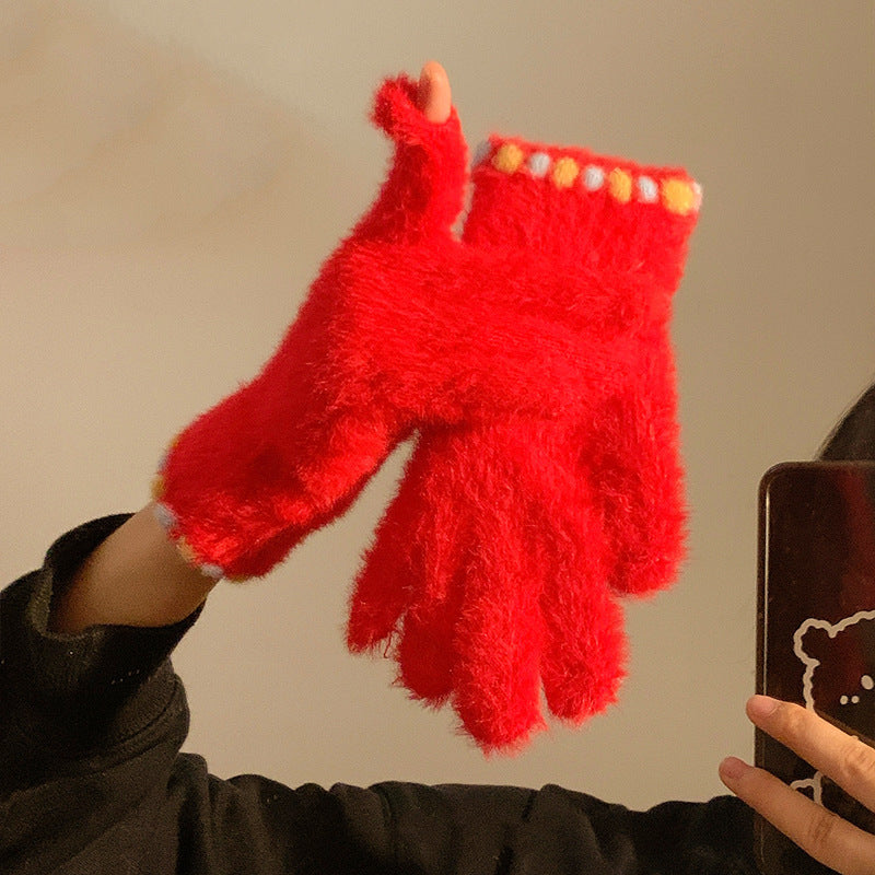 Touchscreen Fleece Winter Gloves for Outdoor Daily Activities