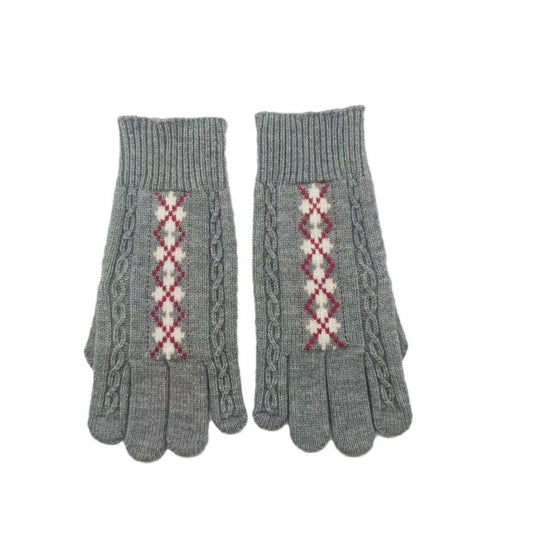 Wool Blend Winter Gloves with Windproof Design for Outdoor Wear