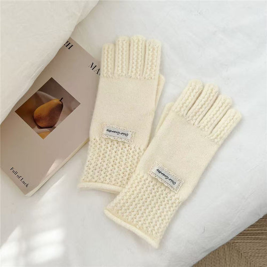 Wool Winter Gloves with Warm Design for Outdoor Daily Wear